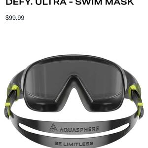 Men's Swim Mask - Black and Green